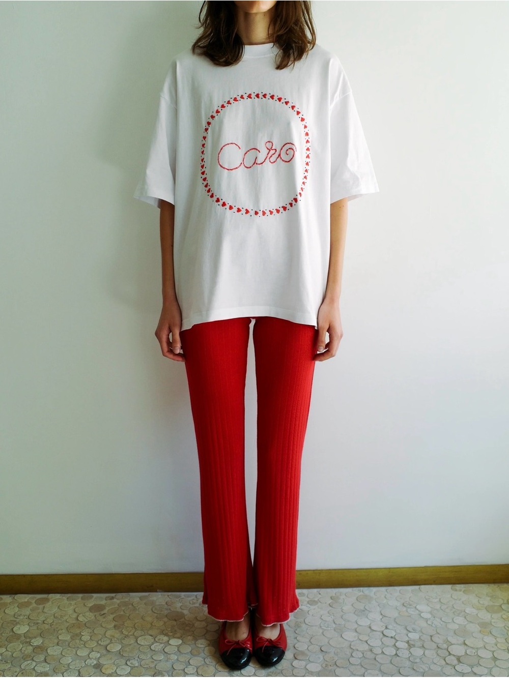 Caro Editions White Caro T-Shirt  in white size M